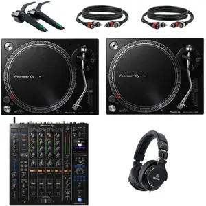 Pioneer DJ PLX-500 DJ-draaitafel Starterset met Pioneer DJ DJM-A9 mixe... pas cher