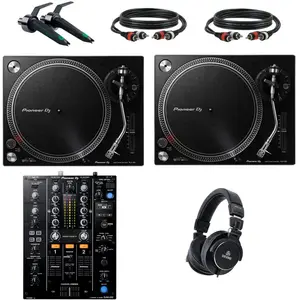 Pioneer DJ PLX-500 DJ-draaitafel Starterset met Pioneer DJ DJM-450 mix... pas cher