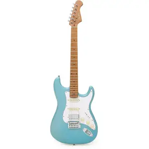 Elektrische gitaar - incl. gigbag en lessen - Fazley Sunset Dawn - Blauw pas cher