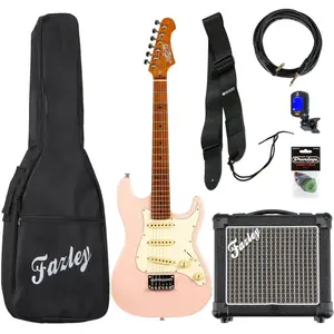 JET Guitars JS-300 Mini Pink elektrische gitaar starterset pas cher
