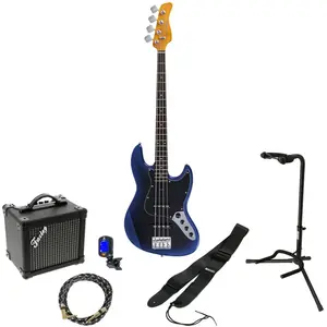 Sire Marcus Miller V3 New Gen 4-String Midnight Blue Burst elektrische basgitaar starterset pas cher