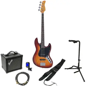 Sire Marcus Miller V3 New Gen 4-String Tobacco Sunburst elektrische basgitaar starterset pas cher