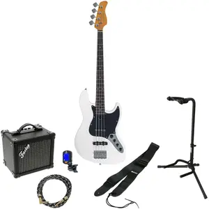 Sire Marcus Miller V3 New Gen 4-String Antique White elektrische basgitaar starterset pas cher