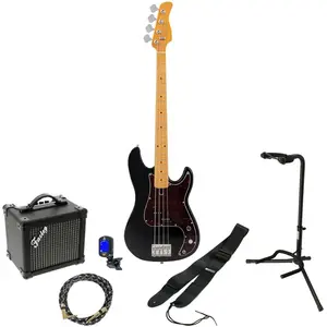 Sire Marcus Miller P5 4-String Black elektrische basgitaar starterset pas cher