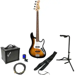 Cort GB24JJ 2 Tone Burst elektrische basgitaar starterset pas cher