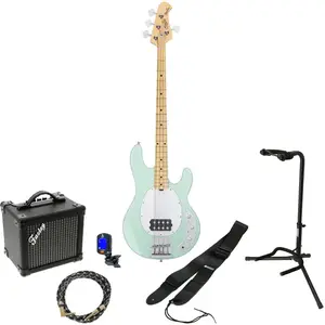 Sterling by Music Man StingRay Ray4 Mint Green elektrische basgitaar starterset pas cher
