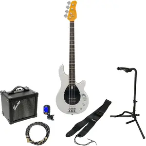 Sire Marcus Miller Z3 4-String Silver Sparkle elektrische basgitaar starterset pas cher