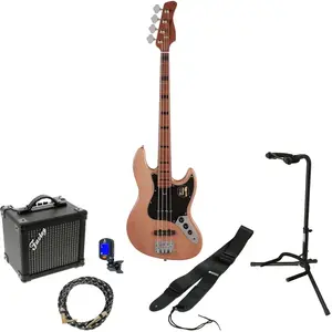 Sire Marcus Miller V5-4 Alder Natural elektrische basgitaar starterset pas cher