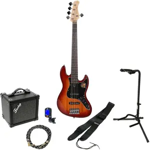 Sire Marcus Miller V3-5 2nd Generation Tobacco Sunburst elektrische basgitaar starterset pas cher