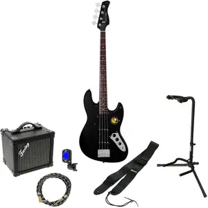 Sire Marcus Miller V3P 4-String Black Satin elektrische basgitaar starterset pas cher