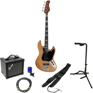 Sire Marcus Miller V5R 4-String Natural elektrische basgitaar starterset pas cher