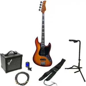 Sire Marcus Miller V5R 4-String Tobacco Sunburst elektrische basgitaar starterset pas cher