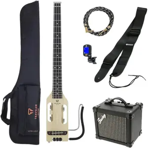 Traveler Guitar Ultra Light Bass Maple elektrische basgitaar starterset pas cher