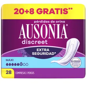 Comparateur de prix : Discreet compresas incontinencia maxi 28 u