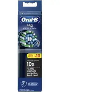 Oral-B Pro Cross Action Noir (10 pièces) pas cher