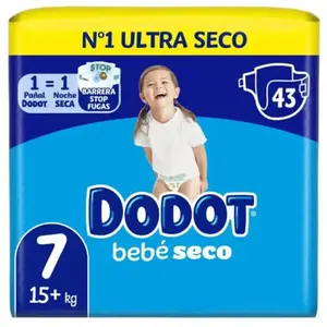Dodot STAGES Windeln Grösse 7 15-24 kg 43 Einheiten (Taille 7, 43 pcs) pas cher