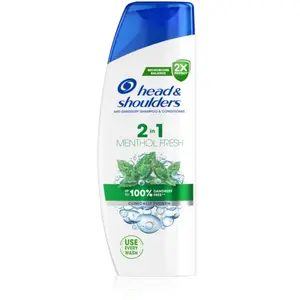 Head & Shoulders, Shampoing, Shampooing et après-shampooing Menthol Fresh 2in1 - 330 ml (330 ml, Shampoing liquide) pas cher