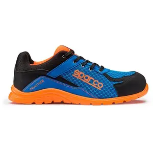Chaussures de sécurité sparco practice niki esd S1P src (bleu clair/orange) pas cher