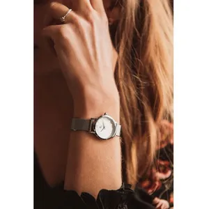 Montre Femme - B&G - PREPPY - Métal Gris - Boîtier Rond 26 mm - Style Chic pas cher