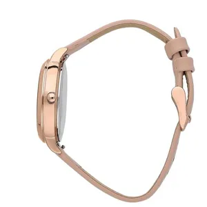 Montre Femme OUI&ME FLEURETTE - Cuir Beige - Verre minéral - Analogique pas cher
