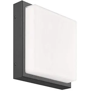 LCD Applique murale LED 910LM 13 W - Graphite - LED en acier inoxydable pas cher