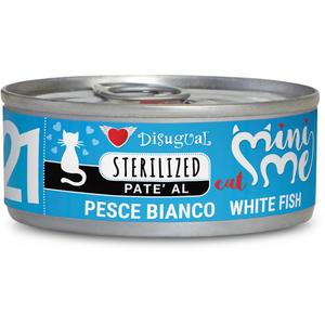 12 x 85 g Disugual Mini-Me Sterilized au poisson blanc, nourriture humide pour chat pas cher