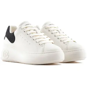 Armani Exchange Basket Armani Exchange Signature Ax Femme Blanc - 38 pas cher