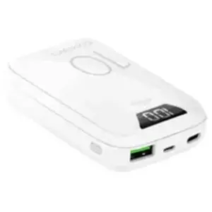 Batterie de secours Fast Charge blanche 10000mAh Puro pas cher