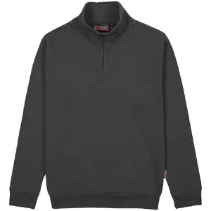 Sweat de travail demi-zippé TAUTRA - Gris meteorite Lot de 25 - 2XLVendu parbricoinn
