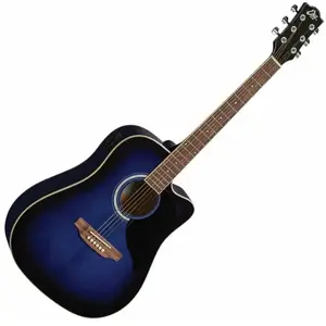 Guitare Folk - EKO - Ranger 6 Cutaway EQ - Électro-acoustique - Bleu S... pas cher