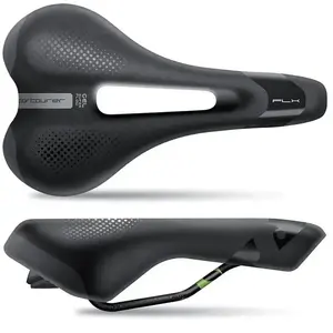 Sportourer FLX Gel Super Flow Hi-Viz Selle de vélo Noir Taille unique pas cher