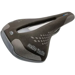 Selle Italia - LADY Path GF, Selle de vélo pour femme avec siège en gel, convient pour randonnée, commutation, route et vélo électrique - Noir pas cher