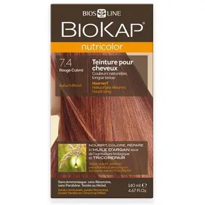 Biokap Nutricolor Teinture pour Cheveux 7.4 Rouge Cuivré 140ml pas cher