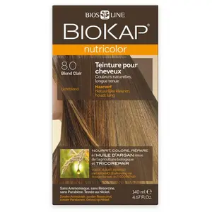 Biokap Nutricolor Teinture pour Cheveux 8.0 Blond Clair 140ml pas cher