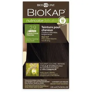Biokap Nutricolor Delicato Rapid Teinture pour Cheveux 2.9 Châtain Foncé Chocolat 135ml pas cher