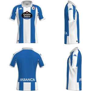 Kappa T-shirt Manches Courtes Junior Domicile Deportivo La Coruña Komb... pas cher