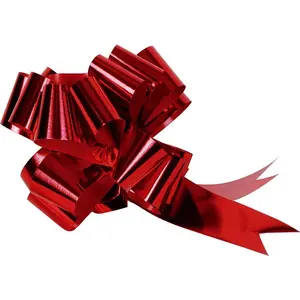 Merkloos / Sans marque Trekstrik rood metallic 30cm x 50mm, per 5 stuks pas cher