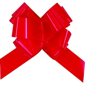 10 NOEUDS AUTOMATIQUES ROUGE 50 MM  Rouge pas cher
