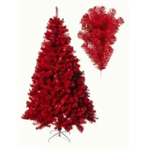 Sapin Artificiel rouge 2m10 1400 branches pas cher