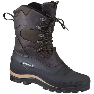 SPIRALE Bottes d'hiver à lacets Bernd taille 42 marron/noir nylon / pv... pas cher