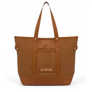 Love Moschino, Sac, Tas de winkelen en PU, Marron pas cher