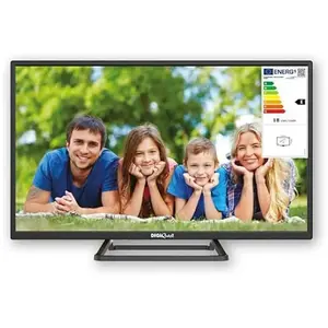 Téléviseur LCD Digiquest TV24 - Double tuner terrestre et satellite - Certifié Tivùsat