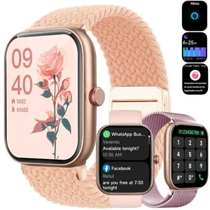 WENZYLIQUOX Montre Connectée Femme pour Samsung,iPhone,Android,1.91"Al...Vendu parcdiscount