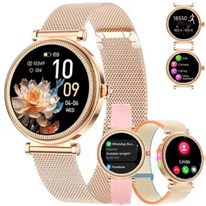 WENZYLIQUOX Montre Connectée Femme Appels Bluetooth, 1.27'AMOLED Sports/Sommeil/Fonction Féminine/Fréquence Cardiaque/SpO2 pas cher
