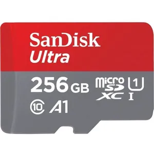 CARTE MEMOIRE SanDisk Carte Meacutemoire microSDXC Ultra 256 Go  Adaptateur SD Vitesse de Lecture Allant jusquagrave 120MBS Clas402 pas cher