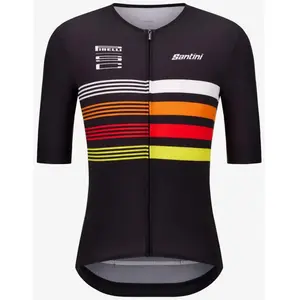 Santini Maillot à Manches Courtes Pirelli Tape pas cher