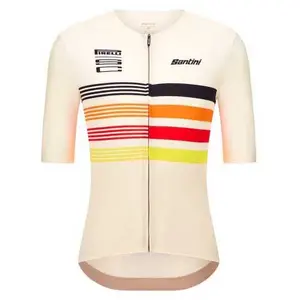 Santini Maillot à Manches Courtes Pirelli Tape pas cher