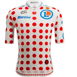 Santini Maillot à Manches Courtes Tour De France Official Polka Dot 2025 pas cher