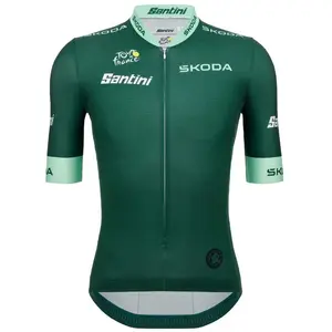 Comparateur de prix : Santini Maillot à Manches Courtes Tour De France Official Green 2025