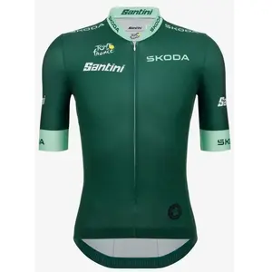 Santini Maillot à Manches Courtes Tour De France Official Green 2025 pas cher